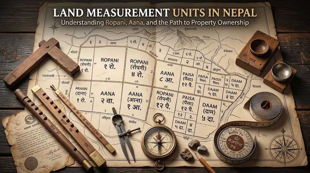 Land Measurement Units in Nepal Explained: Ropani, Aana, Bigha, and Kattha